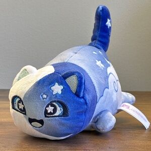 Aphmau MeeMeows LITTER 4 Celestial MOON CAT Plush Moon & Stars Blue White 2023